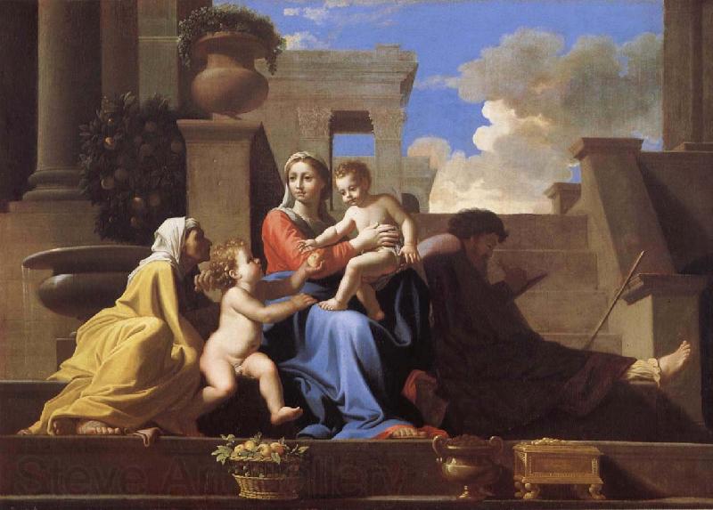 Nicolas Poussin The Holy Family on the Steps